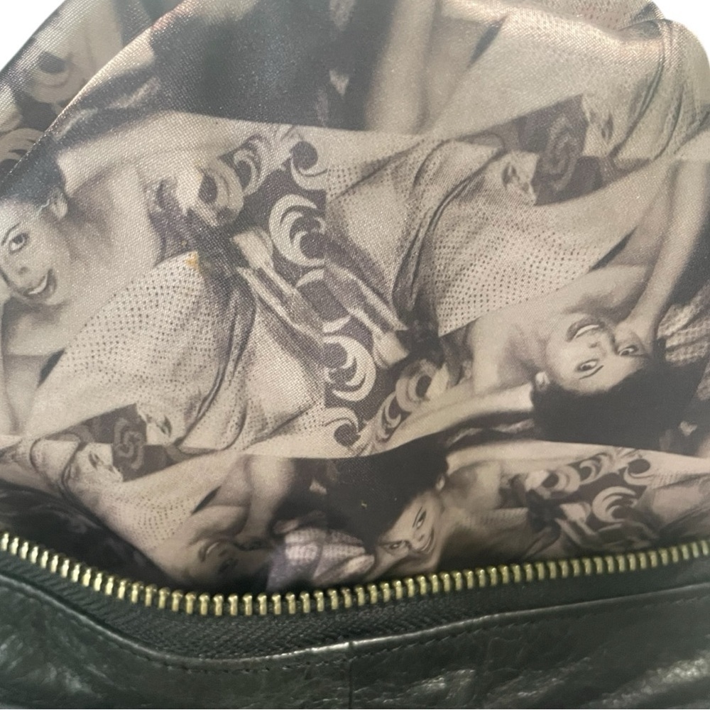 Junior Drake Black Leather Hobo Bag with Slouchy Design - Picture 10 of 16